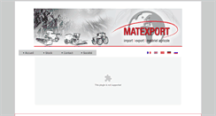 Desktop Screenshot of matexport.com